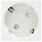 Розетка 2К+З нем.ст., 45 гр., с з/ш, бел. матовая (45х45мм), серия (тип) DF6