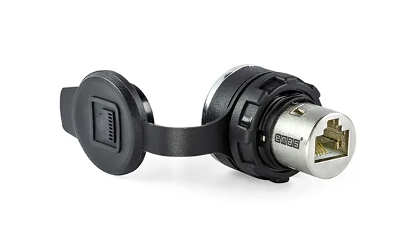 Встраиваемое гнездо B, RJ45, гнездо Female-Female, 22mm, IP65
