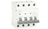 Дифф. авт. выключатель GYR9NM-C20-30mA, 3P+N, 20A, хар-ка C, 6 kA, 30mA, тип A, 4M