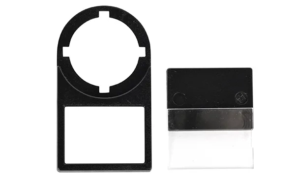Держатель для таблички 25x18mm, с прозрачным окном, для одинарных кнопок 22mm