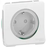 Клемма Schneider Electric Mureva, S, розетка с з/к. и шт. винтовые, механизм, белый, IP55