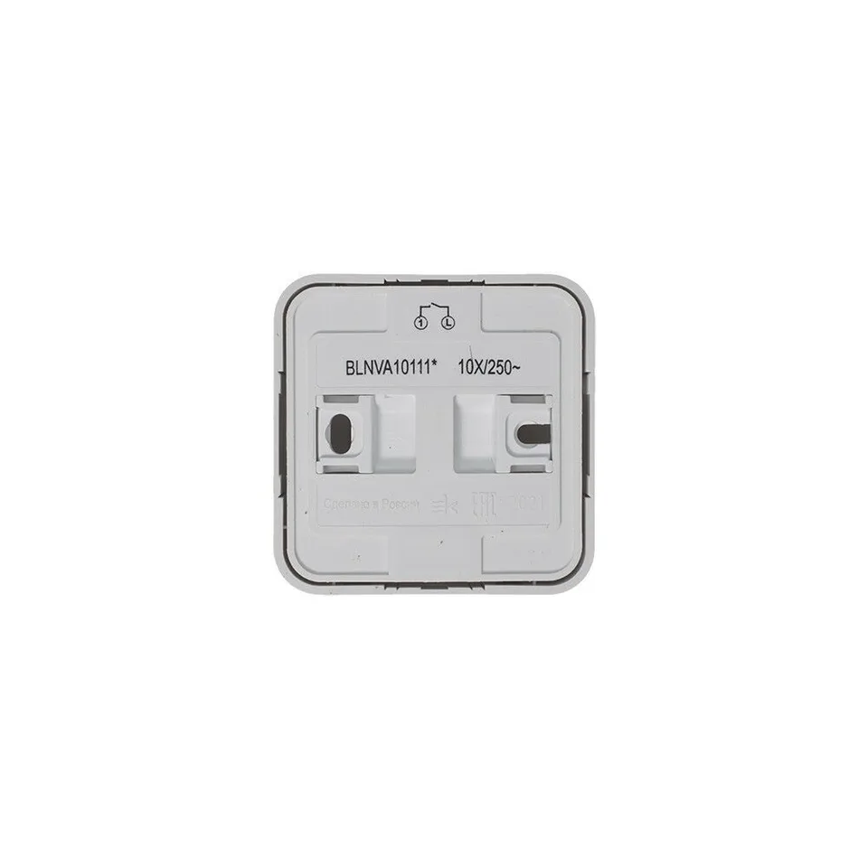 Выключатель Systeme Electric Blanca, открытой установки 1-клавишный (cх.1) изол. пл., 10А, 250B, белый