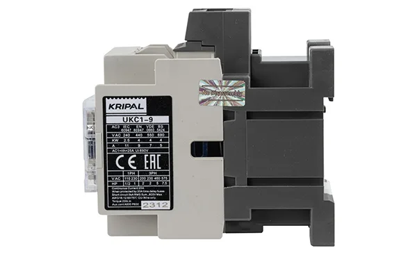 Контактор UKC1-9-11-24AC, 3P, 9A(AC-3), 25A(AC-1), 4kW(400VAC), Uк=24VAC, 1NO+1NC