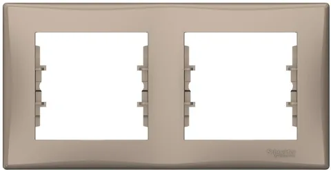 Рамка Schneider Electric Sedna, х2 горизонтальная, титан