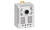 Гигростат AMH механический 35-95% влажности, 20DC 20W, 250VAC 5А, 1 перекл. контакт, винт клемма, на дин-рейку