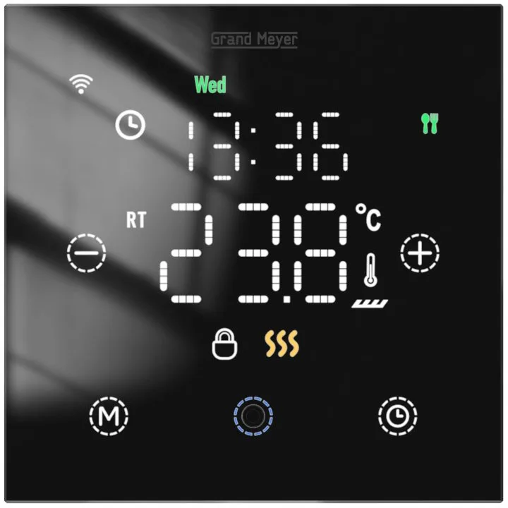 Терморегулятор Grand Meyer TSM-11 B с Wi-Fi, сенсорный
