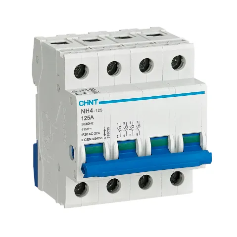 Выключатель нагрузки NH4 4P 80A (R) (CHINT)
