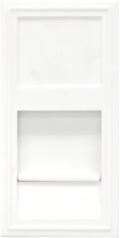 Розетка DEC RJ45 UTP кат.6, 1мод., бел. матовая (22.5х45мм)