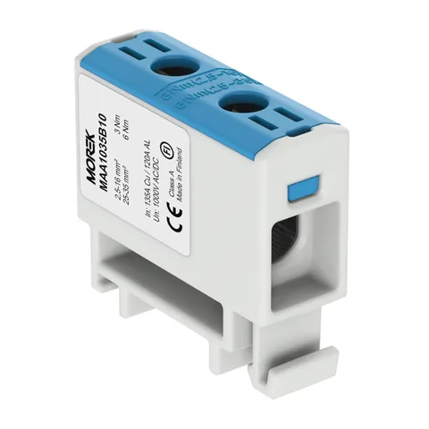 Клемма Morek OTL35 синяя, 1xAl/Cu 2,5_35mm², 135(CU)/120(AL)A, 1000V, винтовые зажимы