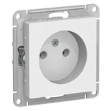 Розетка Systeme Electric AtlasDesign, без заземления, 16А, механизм, белый