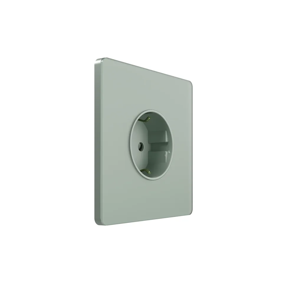 Розетка Systeme Electric Infinity, скрытой установки с зк (250В, 16А, защит. шторки), Таежное утро