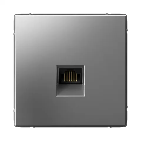 Розетка компьютерная Systeme Electric ArtGallery, RJ45, кат. 5е, механизм, сталь