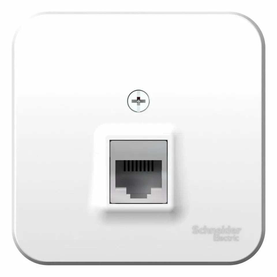 Розетка компьютерная Systeme Electric Blanca, открытой установки RJ45, кат.5E, изол. пл., белый