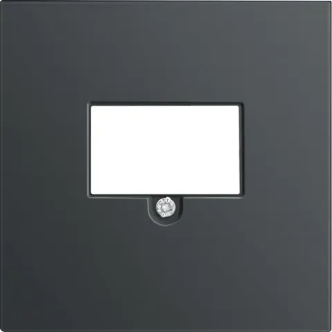 Накладка стандарта TAE для розеток USB, HDMI, аудио, вороненая сталь, серия R98 METAL