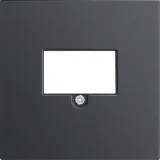 Накладка стандарта TAE для розеток USB, HDMI, аудио, вороненая сталь, серия R98 METAL