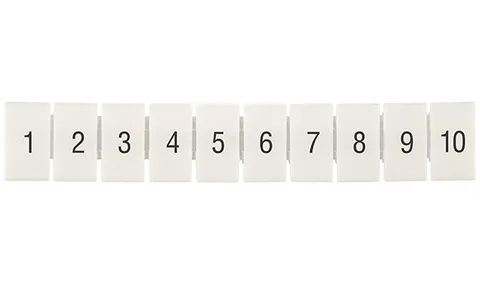 Маркировка клеммных модулей CA509/K5/H/1-10 для клемм 5mm, гориз. "1..10" (упак. 100шт.)