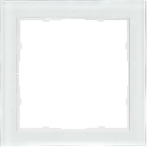 Рамка 1-я белое стекло, серия R98 Glass