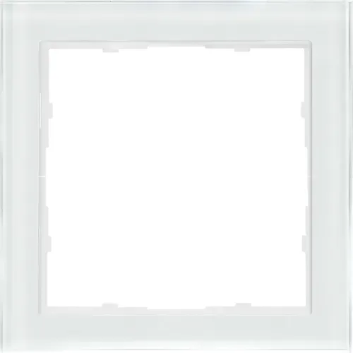 Рамка 1-я белое стекло, серия R98 Glass