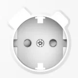 Накладка для розетки Schuko с зарядным устройством USB A+C, со шторками 16A 250В, глянцевый белый, серия A07