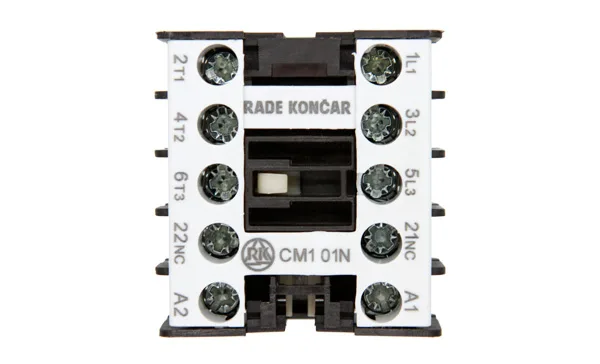 Мини-контактор CM1 01N 220/230V 50Hz, 3P, 12A/(20A по AC-1), 5.5kW(400VAC), 220/230VAC, 1NC