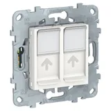 Розетка компьютерная Schneider Electric Unica, NEW, RJ45, двойная, кат. 5е UTP, белый