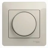 Светорегулятор Systeme Electric Glossa, (диммер) универсальный, 600Вт/ВА, в сборе, молочный