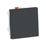 Выключатель Schneider Electric Unica, MODULAR переключатель 1-клавишный, схема 6, 10 AX, 250 В, 2 модуля, антрацит