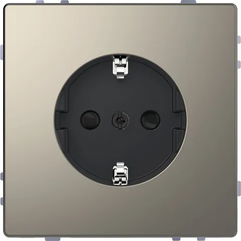 Розетка Schneider Electric D-Life, 16А, с з/к и шт, винт. зажим., никель, SD