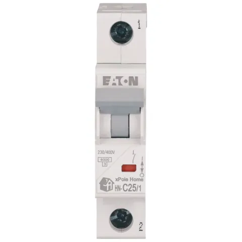 Авт. выключатель HN-C25/1, 1P, 25A, х-ка C, 6кА
