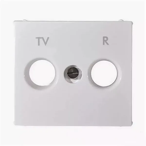 Valena - Лицевая панель розетки TV-FM 30мм., белая
