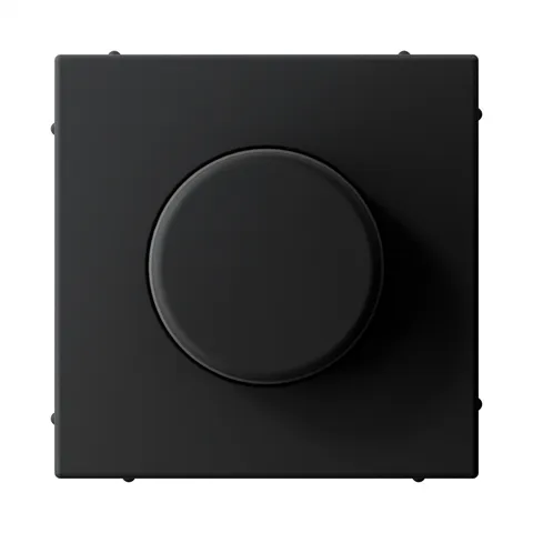 Диммер (светорегулятор) Systeme Electric ArtGallery, накладка для светорегулятора, карбон