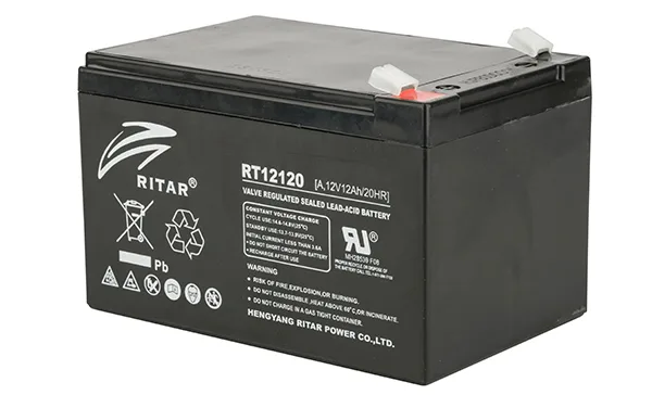 Батарея аккумуляторная Ritar RT12120A, F2, 12V/12Ah, 95(101)x151x98 HxLxW, 3.15kg, 6-8 лет