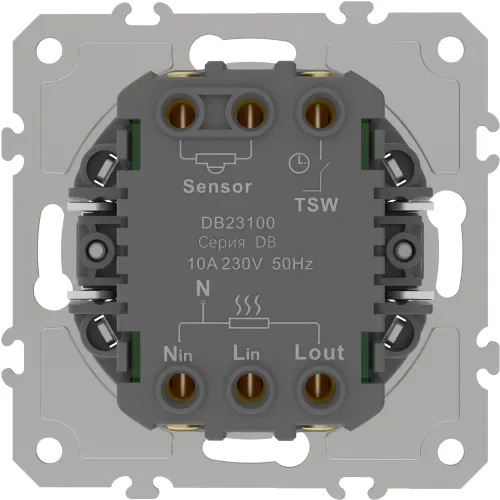 Механизм терморегулятора с внешним датчиком пола, AC230V, 16A, серия DB