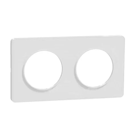 Рамка 2-постовая Schneider Electric Odace S520804, белый
