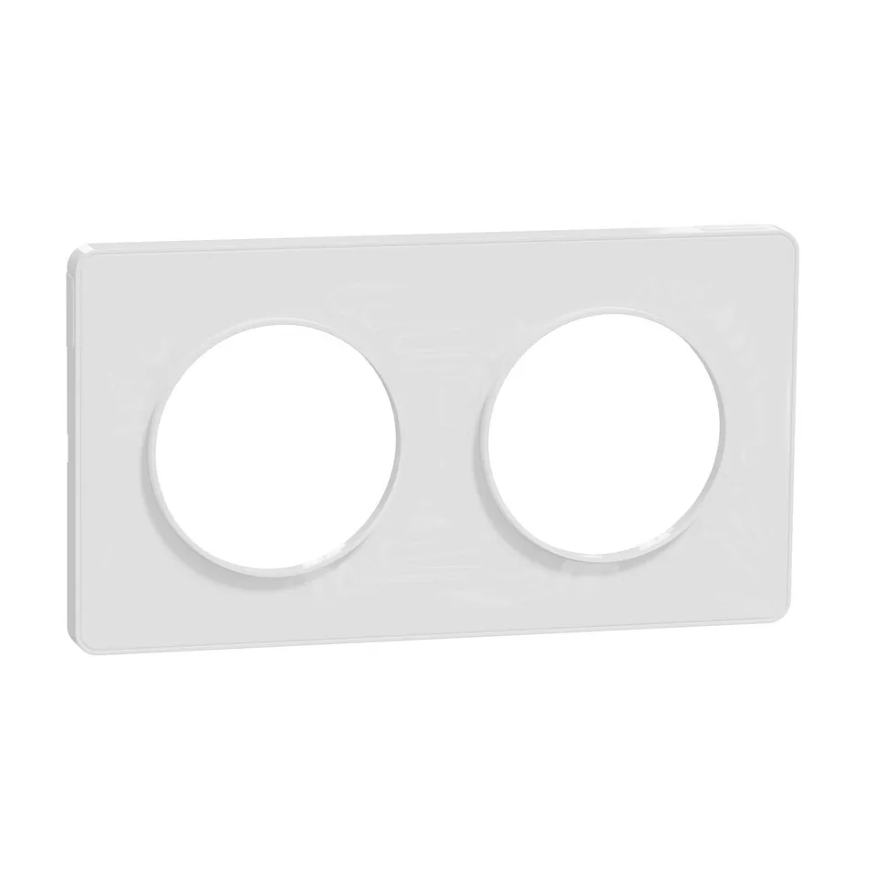 Рамка 2-постовая Schneider Electric Odace S520804, белый