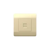 (NEW3-E) Розетка компьютерная 1хRJ45, шампань
