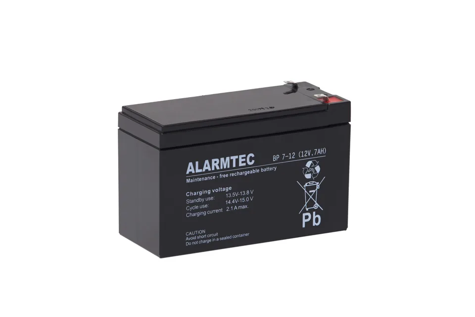 Батарея аккумуляторная Alarmtec BP7-12, T1, 12V/7Ah, 94(99)x151x65 HxLxW, 2.05kg, 5 лет