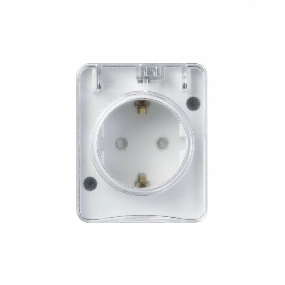 Розетка Systeme Electric AtlasDesign, Profi54 O/У с заземлением со шторками 16А 250B, белый, Россия