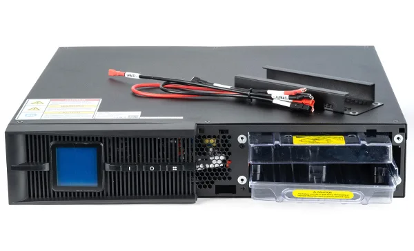 ИБП Kehua KR-RM 1000VA/900W, RT 2U, ЖК-дисплей, без АКБ (с коннекторами для подключения внутренних АКБ 3х7-9Ah/12V), Hot swap, 8×IEC320 C13