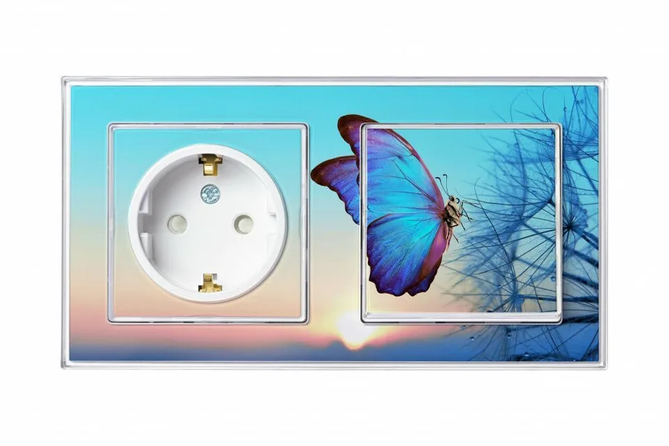 Розетка Systeme Electric AtlasDesign, с заземлением со шторками, 16А, механизм, белый