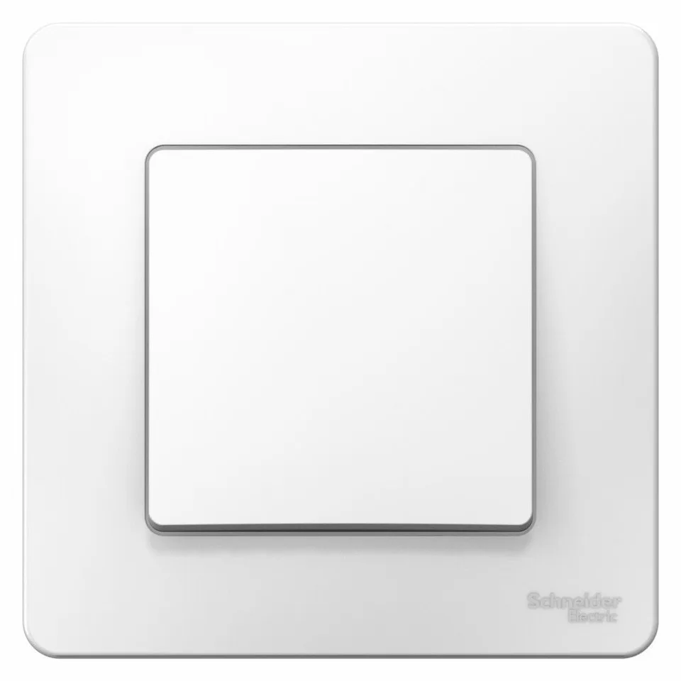 Выключатель Systeme Electric Blanca, скрытой установки 1-клавишный переключатель (cх.6), 10А, 250B, белый