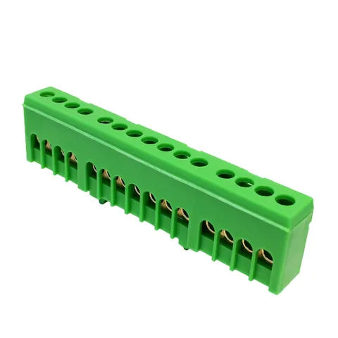 Клеммник Morek для заземления PE15H 1P 15x1,5_16mm² Cu, 63A, 690V, зеленый, IP20