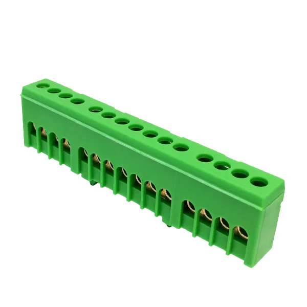 Клеммник Morek для заземления PE15H 1P 15x1,5_16mm² Cu, 63A, 690V, зеленый, IP20