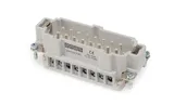 Разъем многополюсный EB, вилка, 16P (1-16), 16A 400V, винтовой зажим, пластик V0