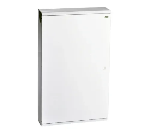 EMFS4 96W, Щит навесной металлический, 4 ряда, 96 мод., белая дверь, IP30