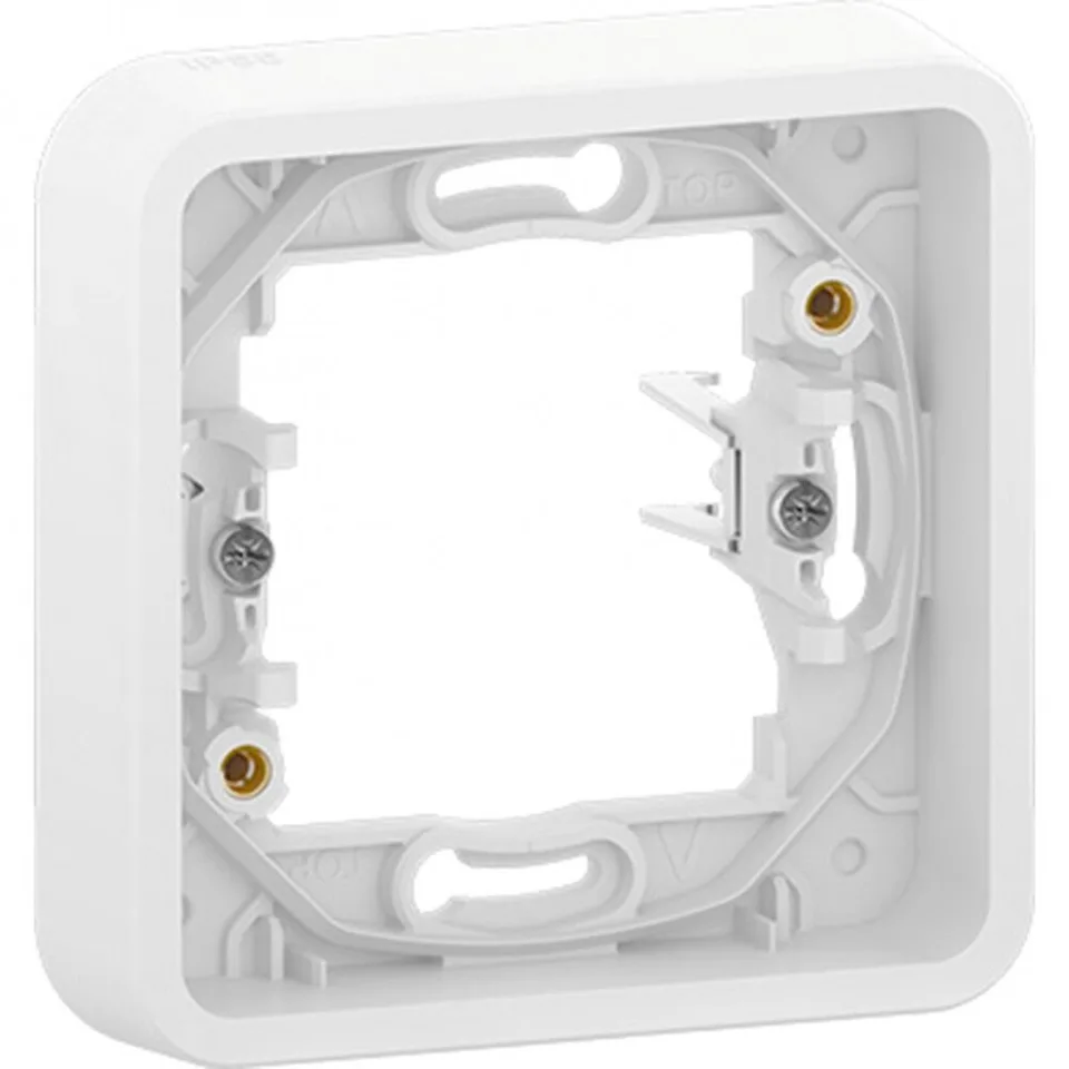 Рамка Schneider Electric Mureva, S, 1-постовая, с винтами, белый, IP55
