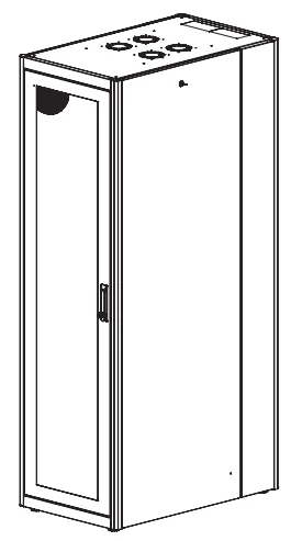 Щит серверный телеком. 19", 42U, ВxШxГ 2010x600x1000мм, DYNAmic Basic Server, напольный, перед. дверь перф., задняя дверь перф. с каб. вводом, черный
