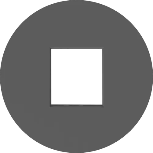 Накладка 1-я для розеток RJ45, TV, SAT, HDMI, матовый шоколад, серия D16