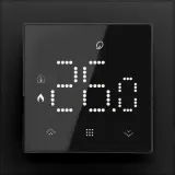Термостат с датчиком пола, с недельным программированием, с Wi-Fi , 16 A, 55*55 мм, черное стекло