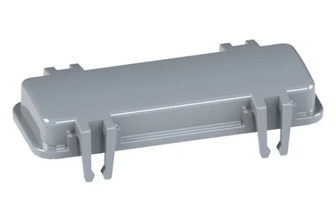 Крышка защитная кабельного корпуса разъема, размер H24B, пластик, RAL 7037